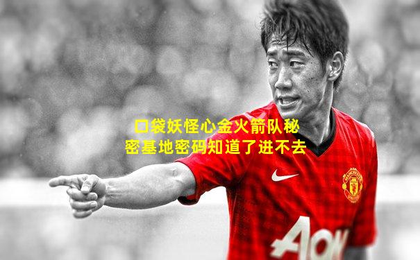 口袋妖怪心金火箭队秘密基地密码知道了进不去