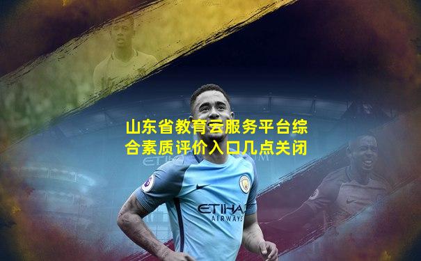 山东省教育云服务平台综合素质评价入口几点关闭