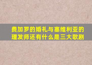 费加罗的婚礼与塞维利亚的理发师还有什么是三大歌剧